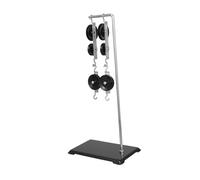Yardenfun Galvanized Steel Pulley Block System with Stable Base for Physics Experiments Quick Setup Mechanics Experiment Kit for School Science Projects and Force Transmission Learning