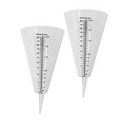 Yardenfun Garden Rain Gauge 2 Pack Conical Rain Measuring Cup for Accurate Rainfall Monitoring