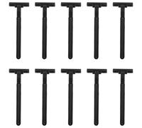 Yardenfun Girl Hair Remover Arm Hair Trimmer Manual Body, Black, 10pcs, Safe and Effective for Tattoo Back and Arm Hair Removal, Professional Use