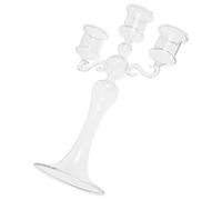 Yardenfun Glass Candle Holder Smooth Polished Candlestick for Pillar Candles Decorative Tabletop Centrepiece for Birthday Parties and Events