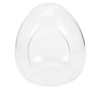 Yardenfun Glass DIY Terrarium Propagation Station Moss Ecological Bottle Small Egg-shaped Glass Container 9.5x11.5cm Decorative Plant Holder for Indoor Gardening