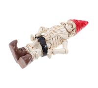 Yardenfun Halloween Resin Skeleton Garden Sculpture Detailed Zombie Gnome Lawn Ornament for Spooky Decor Realistic Resin Halloween Skeleton Statue for Outdoor and Indoor Haunted Atmosphere