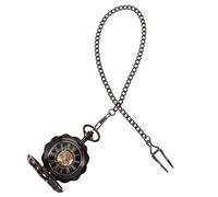 Yardenfun Hanging Pocket Watch Vintage Mechanical Design Roman Numerals for Special Occasions and Fashion Accessory Retro Style for Men and Women