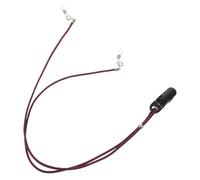 Yardenfun Hearing Aid Strap: Around The Neck Amplifiers Retention Cord - Silicone Anti Loss Rope with Clips for Hearing Amplifiers for Adult Seniors, Purple