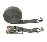 Yardenfun Heavy Duty Retractable Ratchet Strap with J Hook for Cargo Tie Down Wide Polyester Webbing Military Green Meters Long Strong Bearing Capacity for Trucks and Motorcycles