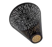 Yardenfun Hollow Out Lamp Shade Industrial Pendant Light Cover for Ceiling Wall Hanging Lamps Durable Cut Iron with Black Exterior and Gold Interior Decorative Art Shade for Hotels and Home