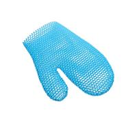 Yardenfun Honeycomb Body Exfoliating Scrub Glove for Men and Women Soft Elastic Bath Mitt with Quick Foaming Action Deep Cleaning Shower Scrubber for Sensitive Skin Blue Bath Exfoliator