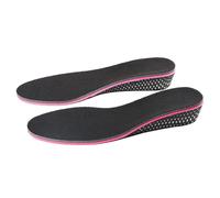 Yardenfun Invisible Height Increase Shoe Insoles 3cm Black Red, Breathable Sports Cushioning Inserts for Running and Walking, Comfortable Anti-Impact Shoe Lift Insoles for Men and Women