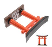 Yardenfun Japanese Gate Miniature Statue Resin Ornament for Aquarium Fish Tank Decoration Lightweight Sand Table Craft Garden Landscape Prop for Zen Garden Accessories and Home Decor