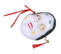 Yardenfun Japanese Style Cosplay Mask for Women Comfortable Fit Plastic Role Play Accessory for Halloween Costume Party Traditional Japanese Themed Decorative Prop