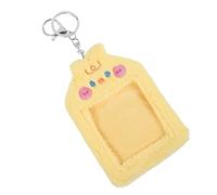 Yardenfun Keychain Pendant Plush Card Holder Id Card Sleeve for Bus Library Decorative and Protective