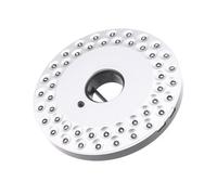 Yardenfun LED Outdoor Camping Lamp Battery Operated Bright Umbrella Pole Light with Hook for Tent Hanging Energy-Saving Durable Bulbs for Hiking Emergency Patio Silver Without Batteries