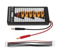 Yardenfun Li-ion Parallel Charging Board with Connector Protected Balanced Charger Plate for Simultaneous Multi-device Charging Stable Connection for Rc Battery Compatible with Lipo