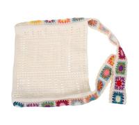 Yardenfun Lightweight Crochet Beach Tote Bag for Women Bohemian Knitted Summer Handbag with Spacious Interior for Vacation Party Shopping and Beach Outings