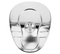 Yardenfun Metal Bedpan with Lid for Elderly Bedridden Adults, Lightweight Stainless Steel Bedside Commode Urinal, Large Capacity Chamber Pot for Home Care and Hospital Use