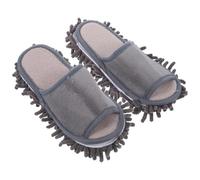 Yardenfun Microfiber Mop Slippers Floor Cleaning Soft Sole Absorbent Duster Cloth Slippers for Household Use Unisex Indoor Lazy Cleaning Shoes with Detachable Bottom