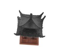 Yardenfun Mini Chinese Style Pavilion Ornament for Bonsai and Micro Landscape Lightweight Durable Plastic Landscaping Statue for Aquarium Garden Balcony Decoration Small Pavilion Model