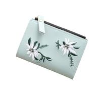 Yardenfun Mini Compact Crossbody Bag Pu Leather Wallet for Women, Small Embroidered Coin Purse with Zipper to Hold Cash and Small Change, for Daily Use and College