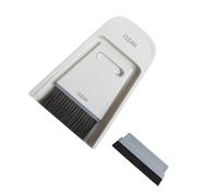 Yardenfun Mini Desktop Cleaning Brush with Dustpan Soft Bristle Household Sweeping Tools for Home Office Cabinet and Cage Cleaner Compact Grey White Accessories for Narrow Spaces
