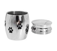 Yardenfun Mini Pet Urn Stainless Steel Cinerary Casket with Lightweight Corrosion Resistance Design and Smooth Lines, Bright and Shiny Appearance Memorial Ashes Holder for People Who Lost
