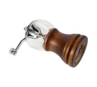 Yardenfun Mini Wooden Pepper Grinder with Crank Handle for Kitchen and Outdoor Camping, Portable Design with Stainless Steel and Acrylic Materials, Easy Operation for Grinding Coffee Beans