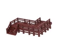 Yardenfun Miniature Chinese Bridge Ornament for Garden Micro Landscapes Sturdy and Sophisticated Design Cultural Heritage Decoration for Dollhouses and Terrariums Z Shaped with Stairs