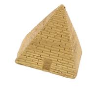 Yardenfun Miniature Egyptian Pyramid Figurine Resin Craft for Home Office Decor Detailed Lifelike Souvenir Ornament with Robust Sand Tray Micro-landscape Sculpture Unique Historical Accent