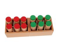 Yardenfun Montessori Sound Cylinders with Box for Educational Auditory Material Enhancing Sensory Development and Fine Motor Skills for Boys