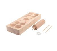 Yardenfun Moxibustion Mold for Household Wooden DIY Moxa Cone Maker Tool for Making Moxa Cones Diameter for Traditional Chinese Therapy