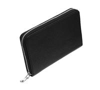 Yardenfun Multifunctional RFID Card Holder Wallet with Zipper Closure Slots for Credit Cards and Ids Durable PU Material Lightweight Design for Travel and Everyday Use