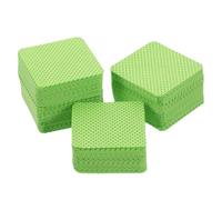 Yardenfun Multipurpose Eyelash Extension Cleaning Pads 1080pcs Green Cotton Lint Free Super Absorbent for Nail Tools Use in Home and Salon