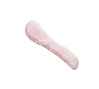 Yardenfun Natural Rose Quartz S Shape Gua Sha Scraping Massage Tool for Face Neck Body Handmade Smooth Spa Therapy Board Chinese Traditional Acupuncture Treatment Gift
