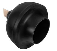 Yardenfun Natural Rubber Toilet Plunger with Wooden Handle for Bathroom Drain and Sink Double Design Suction Power Unblocker for Shower and Kitchen Pipes Easy to Clean and Reusable Tool