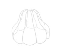Yardenfun Palace Style Iron Art Lampshade Frame Metal Wire Light Accessory for Ceiling Desk Lamps Elegant DIY Lampshade Holder with Royal Aesthetic Easy Assembly for Home Decor