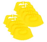 Yardenfun Plastic Calf Nose Clamps 10 Pcs Yellow Weaning Tool Simple Shape for Livestock Farming