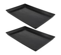 Yardenfun Plastic Replacement Tray 2pcs for Small Animal and Dog Cages: Large Capacity Tray with Thickened Design for Indoor Settings 43x32cm