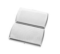 Yardenfun Portable Metal Cigarette Case Holder with Sealing Function and Crush Protection, Compact Outdoor Tobacco Box for Hiking and Travel, Silver Retro Style Cigarette Pack Holder