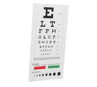 Yardenfun Portable PVC Eye Test Chart Set for Home and School Visual Examination Tool for Vision Screening Easy to Use Eye Chart and Family Monitoring
