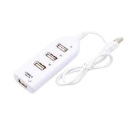 Yardenfun Portable Usb Hub White Usb Splitter for Laptop Pc Computer Data Hub Expansion