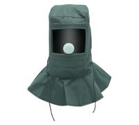Yardenfun Protective Sand Hood Mask with Screen and Breathable Oxford Cloth Lightweight Dust Shield with Elastic Neck for Industrial Sandblasting Painting and Fine Dust Protection