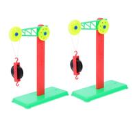 Yardenfun Pulley Block for Physics Experiments Plastic Holder for Classroom Science Teaching Learning Tool to Develop Practical Skills and Analytical Thinking Random Color