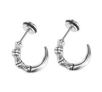 Yardenfun Punk Style Ear Cuffs Titanium Steel Elegant Ear Studs for Men and Women for Costume Accessories and Gifts Eagles Claw Design