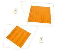 Yardenfun PVC Blind Boards for Road Paving Multifunctional Anti-wear Floor Bricks with Tactile Pattern Lightweight Sidewalk and Garden Guide Tiles for Smooth Surfaces Yellow Stripe
