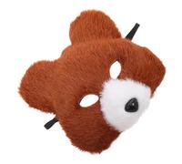 Yardenfun Realistic Brown Bear Full Face Mask Soft Plush Cosplay Accessory for Adults Comfortable Fit Halloween Masquerade Jungle Animal Party Costume