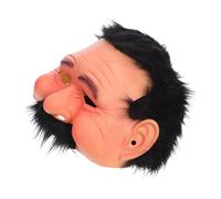 Yardenfun Realistic Old Man for Adults Soft Breathable Wrinkle Face Headgear Comfortable Fit Halloween Costume Prop for Cosplay Masquerades Carnivals and Themed Parties