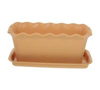 Yardenfun Rectangular Plant Pot Outdoor Garden Planter Box Window Box Planter Plastic Vegetable Pot for Succulents