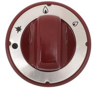 Yardenfun Red High Temperature Resistant Bakelite Gas Stove Knob 70mm Diameter 6/8/10mm Inner Hole Universal Replacement for Household and Commercial Kitchen Cooker Controls