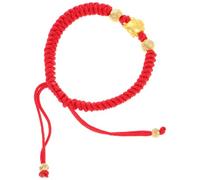 Yardenfun Red Rope Dragon Symbol Bracelet for Couples Stylish Protection Wrist Accessory with Retro Dragon Design Aluminium Alloy Material Inspired by Traditional Chinese Culture