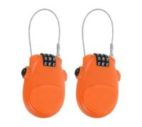 Yardenfun Retractable Safety Cable Lock with Resettable 3-Digit Combination, Retractable Steel Cable and Integrated Lock Body, Suitable for Luggage and Backpacks in Crowded Train Stations
