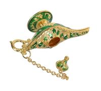 Yardenfun Retro Arabian Lamp Ornament Vintage Centerpiece for Living Room Office Party Decoration Unique Fairy Tale Home Decor